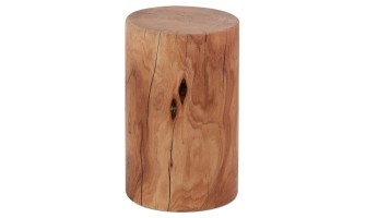LS00890NA 5420072091129 Table dappoint / Tabouret tronc darbre STOLY en bois massif finition naturelle