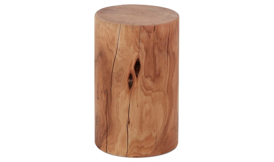 LS00890NA 5420072091129 Table dappoint / Tabouret tronc darbre STOLY en bois massif finition naturelle