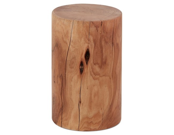 LS00890NA 5420072091129 Table dappoint / Tabouret tronc darbre STOLY en bois massif finition naturelle