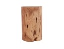 Table dappoint / Tabouret tronc darbre STOLY en bois massif finition naturelle