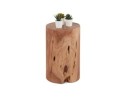 Table dappoint / Tabouret tronc darbre STOLY en bois massif finition naturelle