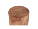 Table dappoint / Tabouret tronc darbre STOLY en bois massif finition naturelle