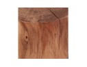 Table dappoint / Tabouret tronc darbre STOLY en bois massif finition naturelle