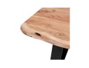 Table basse de salon RAFA en bois massif et métal