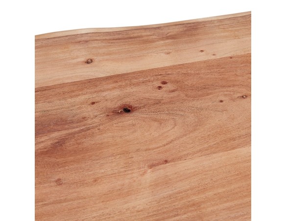 Table basse de salon RAFA en bois massif et métal