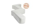 Banquette design SITO en tissu gris clair
