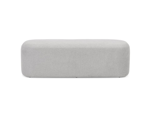 Banquette design SITO en tissu gris clair