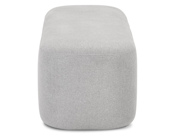 Banquette design SITO en tissu gris clair