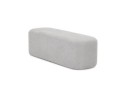 Banquette design SITO en tissu gris clair