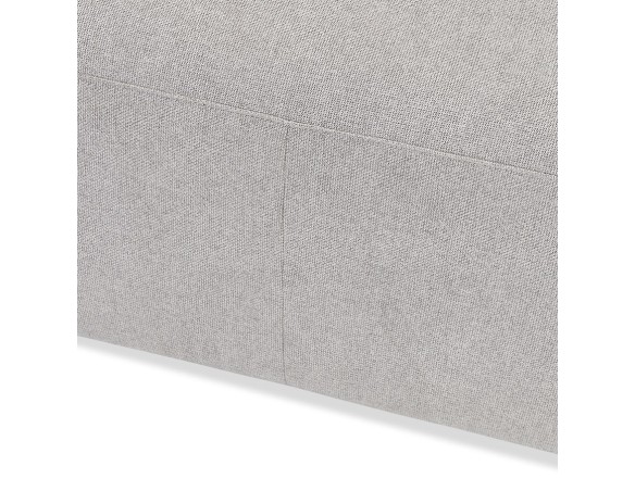 Banquette design SITO en tissu gris clair