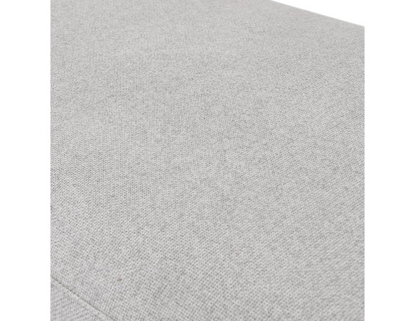 Banquette design SITO en tissu gris clair