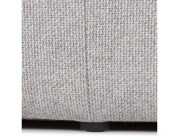 Banquette design SITO en tissu gris clair
