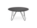 Table basse design PLUTO noire style industriel