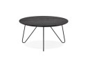 Table basse design PLUTO noire style industriel