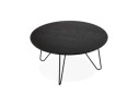 Table basse design PLUTO noire style industriel