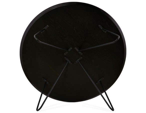 Table basse design PLUTO noire style industriel