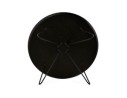 Table basse design PLUTO noire style industriel