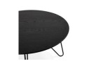 Table basse design PLUTO noire style industriel