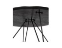 Table basse design PLUTO noire style industriel