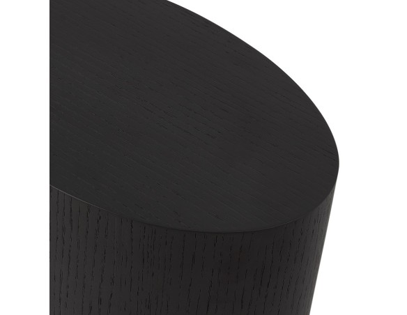 Set de 2 tables dappoint SOKLE en bois noir