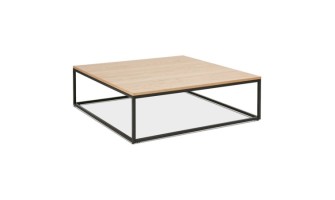 CT00920NABL 5420072086965 Grande table basse style industriel TRIBECA en bois finition naturelle et métal noir