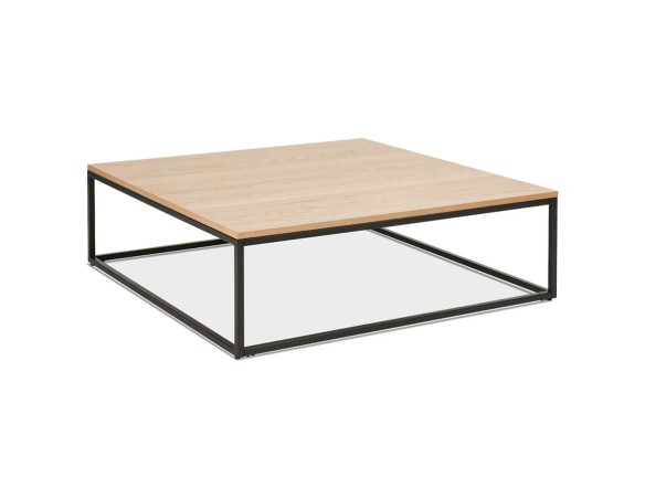 CT00920NABL 5420072086965 Grande table basse style industriel TRIBECA en bois finition naturelle et métal noir
