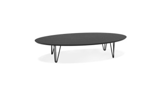 CT01180BLBL 5404028320556 Grande table basse de salon ELYPSE en bois et métal noir