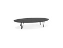 CT01180BLBL 5404028320556 Grande table basse de salon ELYPSE en bois et métal noir