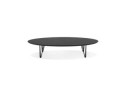 Grande table basse de salon ELYPSE en bois et métal noir
