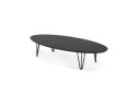 Grande table basse de salon ELYPSE en bois et métal noir