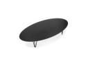 Grande table basse de salon ELYPSE en bois et métal noir