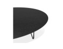 Grande table basse de salon ELYPSE en bois et métal noir