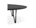 Grande table basse de salon ELYPSE en bois et métal noir