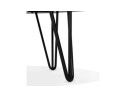 Grande table basse de salon ELYPSE en bois et métal noir