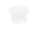 Grande table basse de salon ELYPSE en bois et métal blanc