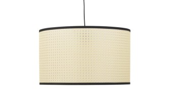 HL00670NABL 5404028320433 Suspension GOBU ronde en rotin naturel et structure noire