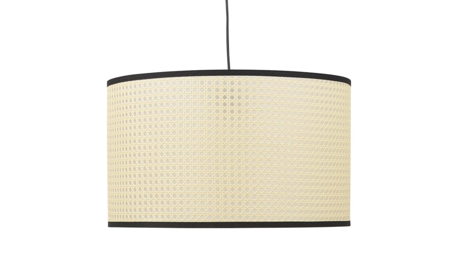 HL00670NABL 5404028320433 Suspension GOBU ronde en rotin naturel et structure noire