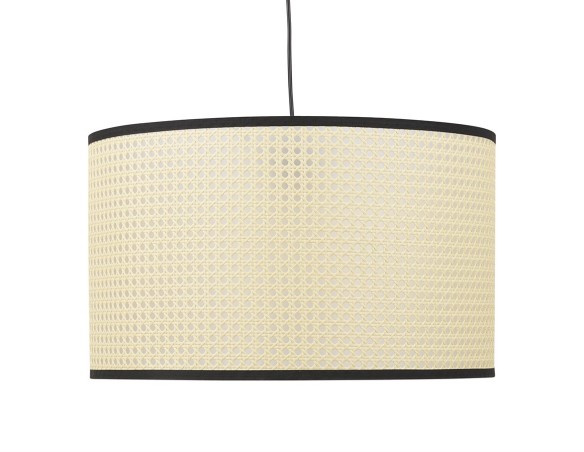 HL00670NABL 5404028320433 Suspension GOBU ronde en rotin naturel et structure noire