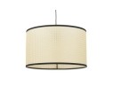 Suspension GOBU ronde en rotin naturel et structure noire