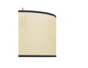 Suspension GOBU ronde en rotin naturel et structure noire
