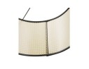 Suspension GOBU ronde en rotin naturel et structure noire