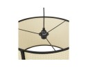 Suspension GOBU ronde en rotin naturel et structure noire
