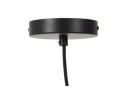 Suspension GOBU ronde en rotin naturel et structure noire