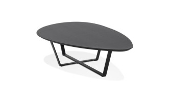 CT01250BL 5404028323335 Table basse de salon design DROP en bois noir
