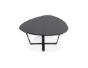 Table basse de salon design DROP en bois noir
