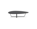 Table basse de salon design DROP en bois noir