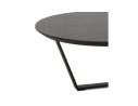 Table basse de salon design DROP en bois noir