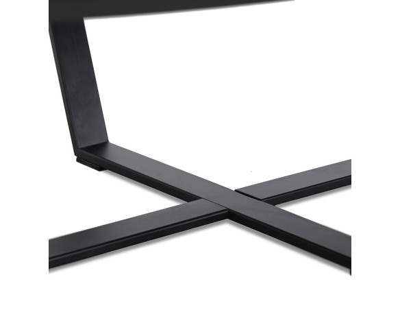 Table basse de salon design DROP en bois noir