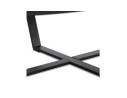 Table basse de salon design DROP en bois noir