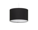 Suspension BUNGEE ronde avec abat-jour noir